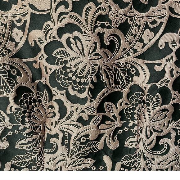 Tahari Women's Pink and Black Lace Jacquard Brocade‎ Sheath Dress Size 2 - Picture 3 of 10